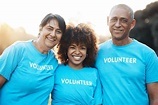 NGO volunteers interacting with elderly people in old age home