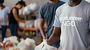 NGO fundraising event with donors and volunteers